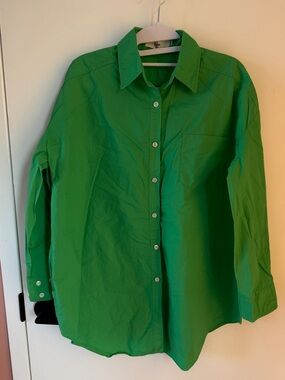 The Frankie Shop Green Button-Down Shirt